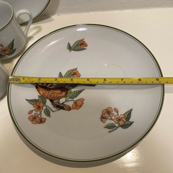 Fitz & Floyd Collector Bird Snack Set 1975- Set of 2 - Picture 7 of 12